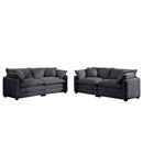 Elegant Oversized Sectional Sofa Set With Deep Seats And Flexible Layout by HouseOfZazla