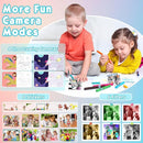 Kids Camera, Upgrade Kids Camera Instant Print, Front Rear Dual Selfie Digital CAM with 1080P Videos, Portable Travel Toy with Games and Music, Christmas Birthday Gift for Boys, Girls and Teens by TinyTreasures Baby Boutique