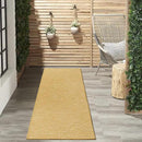 Nourison Positano Indoor/Outdoor Yellow 2'2" x 12' Area Rug, Easy Cleaning, Non Shedding, Bed Room, Living Room, Dining Room, Backyard, Deck, Patio (2x12)