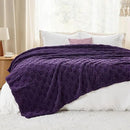 Bedsure GentleSoft Blankets Queen Size for Bed - Super Soft Cozy Blanket for Women Men Girls, Large Fuzzy Fleece Throw for Bedroom Decor, Purple, 90x90 Inches by CozyNest Decor