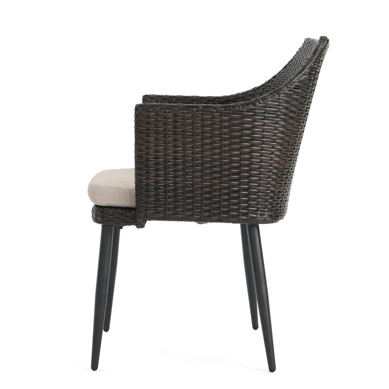 Kenneth 3 Pieces Chat Set Outdoor Furniture - Brown Multi, photo 16 of 18