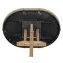 5-Piece Dining Set Extendable Round Table and 4 Upholstered Chairs Farmhouse Dining Set for Kitchen, Dining Room(Natural Wood Wash)