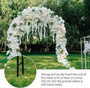 RUBFAC Metal Garden Arch, Wedding & Event Decoration, Garden Trellis for Climbing Plants, Assemble Freely 2 Sizes for Various Climbing Plant Roses Vines Bridal Party Decoration, Black, 1 Pack by GreenHaven Gardens