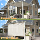 VICLLAX Shade Fabric Sun Shade Cloth with Every 2 FT Grommets for Patio Garden Pergola Cover Canopy 13x17 FT, Cream by GreenHaven Gardens