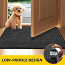 JSEI Dirt Trapper Door Mat 24"x36" Non-Slip Washable Entrance Mat, Dog Doormats, Absorbent & Fade-Resistant Floor Mats, Low Profile Welcome Mats for Entryway, Front Door, and Inside Entrance, Black by CozyNest Decor