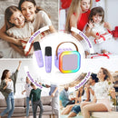 Mini Karaoke Machine for Kids Adults, Kids Toys Karaoke Microphone Singing Speaker, Karaoke Player with 2 Wireless Mic Party, Birthday Gifts for Girls Ages 4, 5, 6, 7, 8, 9, 10, 12+ Years Old(Purple) by TinyTreasures Baby Boutique