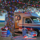 JMEXSUSS 4th of July Decorations Red White and Blue Lights, 33ft 100 LED String Light Indoor Plug-in, 8 Modes Patriotic 4th of July Lights for Indoor Outdoor Independence Day American Flag Holiday by GreenHaven Gardens