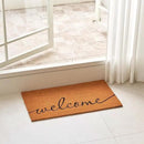 KANKUN Coco Coir Door Mat with Heavy Duty Backing, Welcome Doormat (17" x 30"), Doormat Entrance (Welcome1) by CozyNest Decor