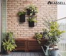 KASSELL Vertical Garden Wall Planter. Wall Mounted for Indoor Outdoor. All Metal Black Vertical Planter with No Assembly Required. Planter for Indoor Plants Flowers, Herbs, Succulents and Plants by CozyNest Decor