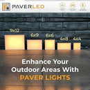 LUMENGY Paver Light 6X9 Inch (5.82 x 8.85 inches) 2700K, Brick Lighting for Pavers, Driveways, Pathways, Patios, Inground & Garden, 12V Waterproof, Drive-Over Rated by CozyNest Decor