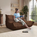Bean Bag Chair, Oversized Loveseat Fireside Chair for Adults, 2 Seater with Memory Foam Filled, Lazy Sofa Lounge Floor Sofa for Living Room, Bedroom, Office, No Assembly Required. (Coffee) by CozyNest Decor