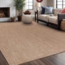 Washable Indoor Outdoor Rug 6x9 Weather Resistant Area Rugs Modern Solid Jute Rug for Porch Deck Balcony Backyard Patio Outside Carpet (6 X 9 Jute Beige) by CozyNest Decor