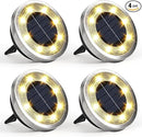 SOLPEX 4 Pack Solar Ground Lights Outdoor Waterproof, Solar Powered Pathway Lights, Landscape Lighting for Garden Walkway Driveway Backyard Decor (Warm White) by GreenHaven Gardens