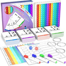 Math Games for Kids - Flash Cards for Kids - Pop it Practice with Addition, Subtraction, Multiplication & Division - Ideal for Math Learning and Skill Building. by TinyTreasures Baby Boutique