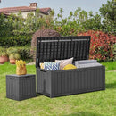YITAHOME 120 Gallon Outdoor Storage Deck Box, Large Resin Patio Storage for Outdoor Pillows, Garden Tools and Pool Supplies, Waterproof, Lockable, (Dark Grey) by GreenHaven Gardens