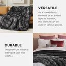 Bedsure GentleSoft Fluffy Tie Dye Black King Size Blanket for Bed, Thick Soft Sherpa Faux Fur Fleece Bedding Fuzzy Plush Winter Warm Heavy Large King Blanket, Cozy Black Gifts for Men Women, 108x90 by CozyNest Decor