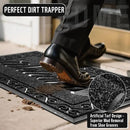 Yimobra Welcome Mat, Heavy Duty Sturdy Door Mats for Home Entrance Outdoor Indoor, Front Doormat for Outside Patio Floor Entry Porch Garage Office, Waterproof, Low Profile, 60 x 36, Black by CozyNest Decor