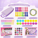 Dpai Friendship Bracelet Making Kit for Girls,DIY Arts and Crafts Toys,Jewelry String Maker Kit,The Best Birthday Gifts Ideas for Girls 6 7 8 9 10 11 12+ Years Old（Double Purple by TinyTreasures Baby Boutique