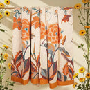 Boho Throw Blanket, 100% Organic Cotton Breathable Soft Lightweight All Season Rustic Bed Throw - Floral Bird Farmhouse Decor Blanket for Sofa Couch Chair Quilt and Gift. 60" x 80" by CozyNest Decor