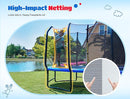 ORCC 8 x 13 FT Oval Outdoor Trampoline with Safety Net - Recreational Gymnastics Trampoline for Kids, 1200LBS Capacity, Heavy-Duty Galvanized Steel Frame by TinyTreasures Baby Boutique