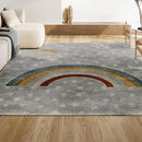 JONATHAN Y Machine-Washable Gray/Ivory/Yellow Indoor Area Rug, 5x8, Minha Rainbow Dots, Kids & Novelty, Casual, Classic, Bedroom, Kitchen, Living Room, Easy-Cleaning, Non-Shedding (KDW102A-5) by CozyNest Decor
