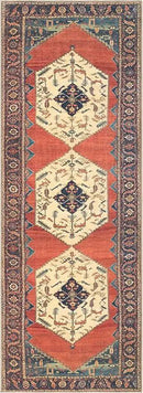 Keen Home Design 2x12 Rug - Machine Washable Runner with Non-Slip Backing, Ideal for Hallway, Entryway, Kitchen, Laundry Room - Vintage, Easy Clean, Durable, Low Pile Rug - (2'6" x 12') by CozyNest Decor