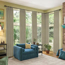RAIN CITY 100 Inch Long Blackout Curtains for Living Room,Full Light Blocking Linen Blend Curtains with Hooks,Pinch Pleat Look Curtains for Office Bedroom Apartment,2 Panels,Taupe by CozyNest Decor