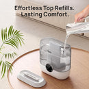 Dreo Smart Humidifiers for Bedroom, 6L Top Fill Supersized Cool Mist Humidifier for Large Room, 60 Hour Runtime, Quiet Ultrasonic Humidifiers for Plants, Baby, Nursery, Indoor, Home, Night Light, Gray by TinyTreasures Baby Boutique