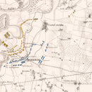 Vintage Map of the Battle of Marengo, 1800
