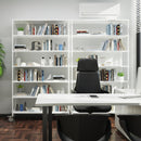 7 Tier Standing Shelf Units, 2800 LBS NSF Height Adjustable Metal Garage Storage Shelves with Wheels, Heavy Duty Storage Rack Metal Shelves - Black - 7T-2800LBS-WHITE