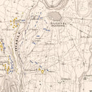 Vintage Map of the Battle of Trebbia, 1799