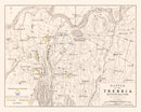 Vintage Map of the Battle of Trebbia, 1799