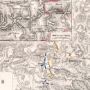 Vintage Map of the Battle of Stockach, 1799