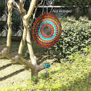 FONMY Gazing Ball Spiral Tail -Decorative Wind Spinner 11" inch Tail and 2" inch Glass Orb. Indoor Outdoor Garden Decoration Silver Blue -13 inch Height by GreenHaven Gardens