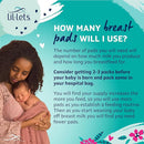 Lil-Lets Nursing Pads – 120 Individually Wrapped, Ultra-Thin, Absorbent & Fragrance-Free – Comfort & Protection for Nursing Moms Postpartum –Maximum Adhesion for Leak & Chafing Nipple Protection by TinyTreasures Baby Boutique
