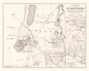 Vintage Map of the Siege of St. Jean d' Acre, 1799