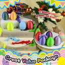 12PCS 3D Dragon Eggs with Dragon Inside, Easter Basket Stuffers Mini Easter Egg Set Articulated Unique Easter Basket Essentials for Adults Kids by TinyTreasures Baby Boutique