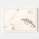 Vintage Map of the Battle of the Nile, 1798