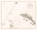 Vintage Map of the Battle of the Nile, 1798