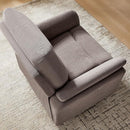 Power Recliner Chair Swivel Glider, Electric Rocking Recliner Chairs with USB and Type-C Ports, Nursery Chair Recliner for Living Room, Bedroom, Apartment（Light Brown） by TinyTreasures Baby Boutique
