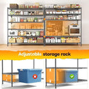 REIBII 83"H Storage Shelves 3840LBS Metal Shelving Unit Garage Shelving Heavy Duty 6 Tier Commercial Adjustable Wire Shelving for Storage Rack for Pantry, Garage, Kitchen, 83"H x 55.5"W x 18"D, 2PCS by CozyNest Decor