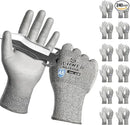 Schwer 240 Pairs ANSI A5 Cut Resistant Work Gloves, Cut Proof Gloves with PU Coating, Used for Metal Fabrication, WoodWorking, Construction, Non Slip, Durable, M, CR3088 by GreenHaven Gardens