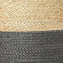REDEARTH · Cylindrical Pouf Foot Stool Ottoman - Jute Braided Pouffe Poof Accent Sitting Footrest for Living Room, Bedroom, Nursery, Patio, Lounge & Other Rooms (Natural Gray, 18"x18"x14") by CozyNest Decor