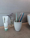 Jordan Green Clean Manual Toothbrush - Sustainable, Scandinavian Design, Soft Bristles, Mixed Colors, 4 Units by CozyNest Decor