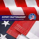 American Flag 2.5x4 Ft Embroidered Stars, Sewn Stripes, Brass Grommets US Flag Decorations, Outdoors Indoors USA Flags Polyester 2.5 x 4 Foot by GreenHaven Gardens