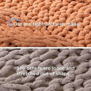 Chunky Knit Blanket Throw - 100% Hand Knitted Chunky Throw Blanket for Couch, Thick and Warm Blanket for Winter, Dark Grey, 50x60 Inches by CozyNest Decor