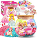 D-FantiX Unicorn Princess Toys Terrarium Kit for Kids, Led Night Light Birthday for Little Girls, DIY Arts and Crafts Science Kit for Kids Age 3 4 5 6 7 8-12 Year Old by TinyTreasures Baby Boutique
