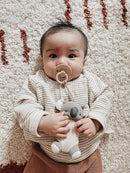 Itzy Ritzy Pacifier & Lovey Set - Natural Rubber Pacifier with Stuffed Animal Lovey - Detachable Plush Koala Binky Holder & Coordinating Natural Rubber Binky, Ideal for Ages 0-6 Months (Koala) by TinyTreasures Baby Boutique