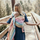 Hip Baby Wrap Ring Sling Baby Carrier for Infants and Toddlers - 100% Soft Cotton Baby Wraps Carrier for Babies 8-35 lbs - Perfect Baby Shower Gifts Moms and Dads - Nursing Cover (Mediterranean) by TinyTreasures Baby Boutique