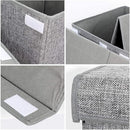 popoly Large Toy Box Chest with Lid, Collapsible Sturdy Toy Storage Organizer Boxes Bins Baskets for Kids, Boys, Girls, Nursery, Playroom, 25"x13" x16" (Linen Gray) by TinyTreasures Baby Boutique